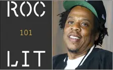  ??  ?? The logo for a new imprint for Roc Lit
101, left, and Jay-Z, founder of Roc Nation, who is starting the imprint with Random House.