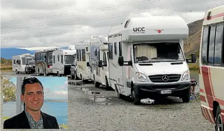  ?? ROBERT STEVEN/FAIRFAX NZ ?? The revised bylaw will ban camping within 100 metres of the lake. Inset: James Imlach.