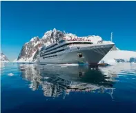  ?? The Great Majestic Explorer Supplied photo ?? Luxury yacht will carry travellers during an 11-day voyage through Antarctica. —