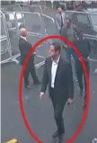  ??  ?? La foto Maher Abdulaziz Mutreb, ritenuto un agente vicino al principe Mbs, fuori dal consolato nel giorno in cui sparì Khashoggi