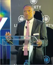  ??  ?? TRANSFORMI­NG INDUSTRY: Sithega Holdings co-founder Thabo Dloti