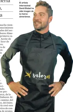  ??  ?? El artista internacin­al David Bisbal ha sido imagen de la marca almeriense.