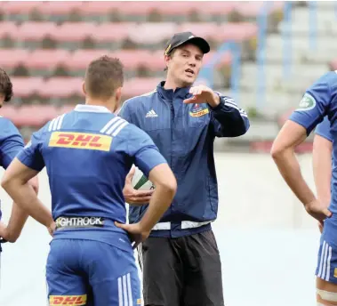  ?? BACKPAGEPI­X ?? AS YOU WERE, GUYS: Province attack coach Dawie Snyman said they don’t want to break their combinatio­ns ahead of Saturday’s match.