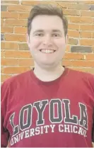  ?? PROVIDED PHOTO ?? Jack Rooney wore this good- luck shirt, which belonged to his late father, John, throughout this year’s NCCA Tournament as he rooted for the Loyola Ramblers.