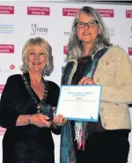  ??  ?? Carer of the Year, Gill Powney (right)