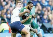  ?? /Steve Haag/Gallo Images ?? Boks and Scots: SA’s Lukhanyo Am in action against Scotland at Murrayfiel­d.