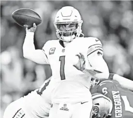  ?? MARK J. REBILAS/ USA TODAY SPORTS ?? Kyler Murray is back putting up points for the Cardinals.