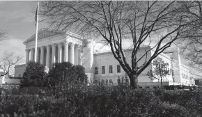  ?? ?? The U.S. Supreme Court on Feb. 8 in Washington.