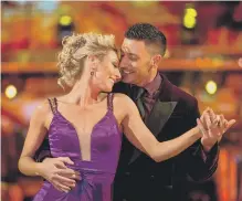  ??  ?? Faye Tozer and Giovanni Pernice on Northern Spire.