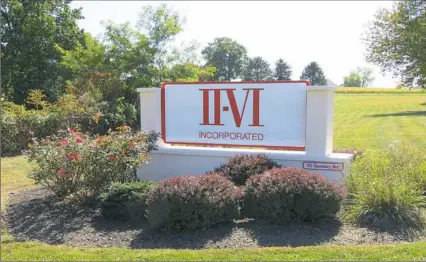  ??  ?? II-VI is an optoelectr­onics maker headquarte­red in Saxonburg.