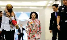  ?? — Bernama photo ?? Rosmah is pictured making her way to the courtroom for the Court of Appeal hearing.