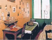  ?? FOTO:ANNE FRANK ?? Das sehr beengte Zimmer Anne Franks in dem Hinterhaus am Zufluchtso­rt in Amsterdam.