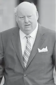  ?? THE CANADIAN PRESS ?? Suspended Sen. Mike Duffy, seen in Ottawa in October 2013, faces 31 charges related to fraud, breach of trust and bribery. The trial is scheduled to last several weeks.