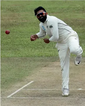  ?? GETTY IMAGES GETTY IMAGES ?? Back in black: New Zealand’s Ajaz Patel is back in the test squad for the first time since Sri Lanka last August. Having been a net bowler in Australia, the impressive Kyle Jamieson remains in the test squad for his ‘point of difference’.