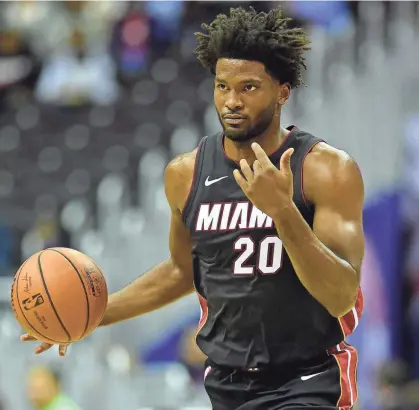  ?? TOMMY GILLIGAN/USA TODAY SPORTS ?? Former Miami Heat forward Justise Winslow will get a fresh start with the Grizzlies on July 31 when he’s expected to make his debut in the NBA’S season restart in Orlando.