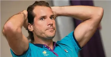  ?? FOTOS: JÖRG CARSTENSEN / DPA ?? Tommy Haas (42) ist jetzt hin und wieder auf der Seniorento­ur unterwegs.