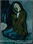  ??  ?? "La Misereuse Accroupie" de Pablo Picasso.