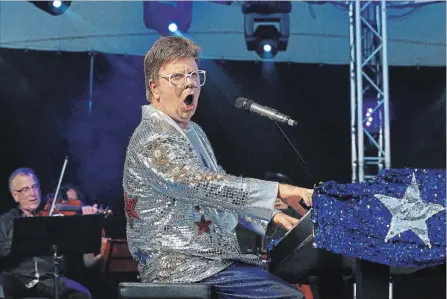  ?? CLIFFORD SKARSTEDT/EXAMINER FILE PHOTO ?? Ron Camilleri’s Elton Rohn performs at Musicfest on July 29, 2017 at Del Crary Park. Elton Rohn returns to Peterborou­gh Oct. 20 for a Showplace concert.