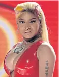  ??  ?? Nicki Minaj performs at the BET Awards.
