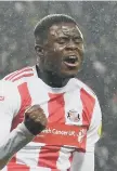  ??  ?? Benji Kimpioka celebrates a goal against Coventry City.