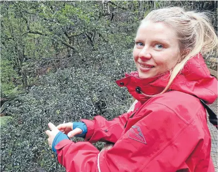  ?? PHOTO: DEPARTMENT OF CONSERVATI­ON/SUPPLIED ?? New Rakiura National Park operations manager Bridget Baynes on Stewart Island.