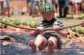  ?? Photo: Local ?? SWEET SKIING: Charlie Gower at the 2017 Melon Festival. He was 10 years old at the time.