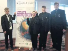  ??  ?? Future leaders employers Pupils were given the opportunit­y to speak to