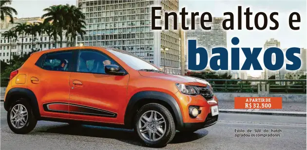  ?? Fotos Divulgação ?? Estilo de SUV do hatch agradou os compradore­s