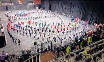  ?? PICTURE / SUPPLIED ?? The Northland Tuis were part of the Maze March at the conclusion of the national marching display in Hamilton.