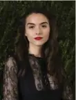  ??  ?? Quinn Shephard put college aside to work on her new film.