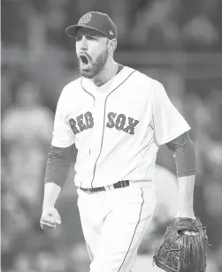  ?? ADAMGLANZM­AN/GETTY2019 ?? Red Sox pitcher Matt Barnes has been cleared to return to the team.