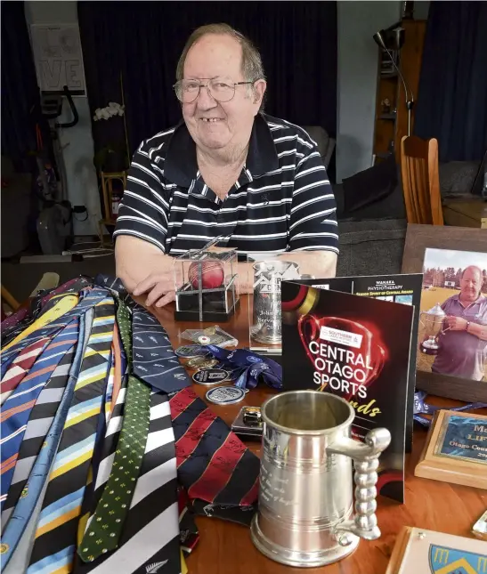  ?? PHOTO LINDA ROBERTSON ?? Tied to cricket . . . Longservin­g Otago Country Cricket administra­tor Malcolm Jones reflects on nearly two decades in the role at his home in Mosgiel.