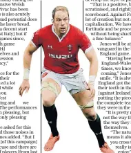  ??  ?? Fronting up: Alun Wyn Jones has never taken a backward step on a rugby field and will be first in line to take the fight to England when Wales travel to Twickenham next weekend