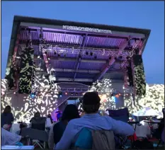  ?? BETH RANKIN — THE DENVER POST ?? Scenes from the VIP section at the Devotchka concert on May 21, 2021, just one week after Levitt reopened following 2020’s pandemic-related closure.