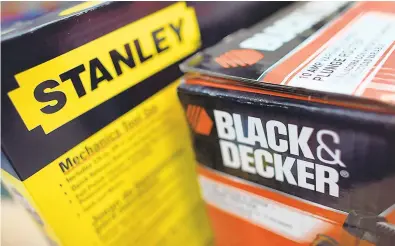  ?? JOE RAEDLE/GETTY ?? Stanley Black & Decker dropped 26% in the first quarter, but management is optimistic about future results.