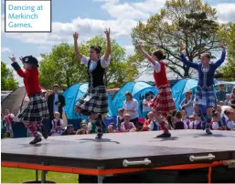  ??  ?? Dancing at Markinch Games.