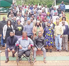  ?? (Pics: Joseph Zulu) ?? Some of the attendees and officials at the National Adaptation Plan (NAP) workshop at Pigg’s Peak Hotel and Casino.