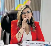  ?? ?? Ana Lizeth
Gómez, delegada del Infonavit en BC
