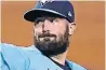  ?? THE ASSOCIATED PRESS FILE PHOTO ?? Robbie Ray walked the most batters in the majors last season, but also averaged 11.8 strikeouts per nine innings.