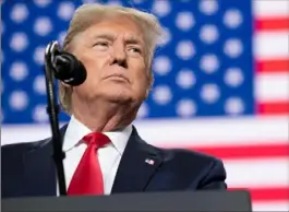  ?? Saul Loeb/AFP via Getty Images ?? President Donald Trump speaks Jan. 9 during a campaign rally in Toledo, Ohio.