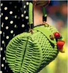  ??  ?? A lime bag from Frock & Soul caught the eye at last year’s PTA event.