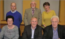  ??  ?? Changing of the guard of the Kerry County Comhaltas Board at their AGM in the Brandon Hotel. Front, from left: Marie Hussey (treasurer), Tony O’ Connor (chairman), Tadhg Crean (secretary) Back, from left: Maurice Guilfoyle (incoming treasurer), John...