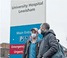  ??  ?? Claims have been made that Covid-19 patients are being denied access to ventilator­s at Greenwich and Lewisham Hospital. Right, Health Secretary Matt Hancock. The government is expected to publish an emergency Covid-19 powers Bill