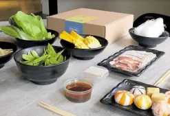  ??  ?? Champion Hotpot sets are available so customers may also enjoy the hotpot experience at home.