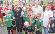  ?? FOTO: SMÜ ?? Die 4a der Kellenbach­schule siegte bei den Jungen Klasse 3/4.