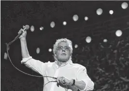  ?? ANNA KURTH AFP via Getty Images/TNS, file ?? English singer Roger Daltrey of the rock band the Who performs at the Paris La Defense Arena in Nanterre, western Paris, on June 23, 2023.