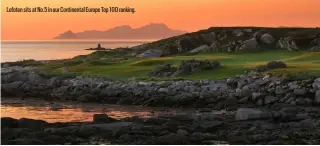  ?? ?? Lofoten sits at No.5 in our Continenta­l Europe Top 100 ranking.