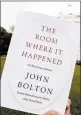  ?? ALEX BRANDON/AP ?? The Justice Department alleges that John Bolton’s tell-all book contains classified informatio­n.