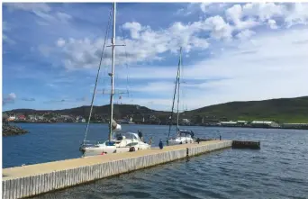  ??  ?? RIGHT: Many sailing clubs allow visiting yachts to use their pontoons