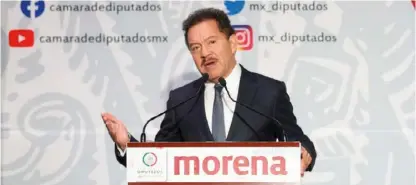  ?? ?? El coordinado­r de los diputados de Morena, Ignacio Mier Velazco, comentó que el Plan B estará listo la próxima semana.